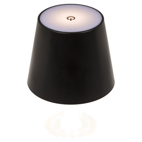 Επιτραπέζιο Φωτιστικό LED Φορητό Για Μπουκάλι Μαύρο Πλαστικό 11x10.5cm