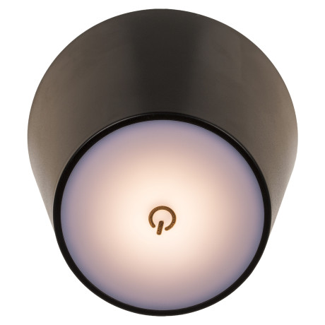 Επιτραπέζιο Φωτιστικό LED Φορητό Για Μπουκάλι Μαύρο Πλαστικό 11x10.5cm