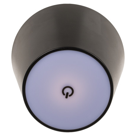 Επιτραπέζιο Φωτιστικό LED Φορητό Για Μπουκάλι Μαύρο Πλαστικό 11x10.5cm