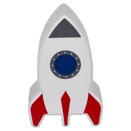 Λάμπα Νυχτός Πύραυλος Με Προτζέκτορα Αστεριών Μπαταρίας Πλαστικό 15cm