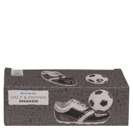 Αλατοπίπερο Παπούτσι Και Μπάλα Ποδοσφαίρου Με Μαγνήτη Δολομίτης 11.5x7.5x5cm Σετ 2Τμχ