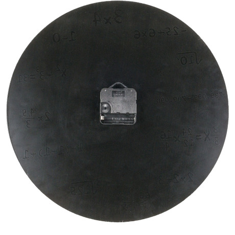 Ρολόι Τοίχου Με Μαθηματικές Εξισώσεις Μαύρο Φ35cm