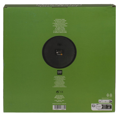 Ρολόι Τοίχου Ποδόσφαιρο Πράσινο Πλαστικό Φ30cm