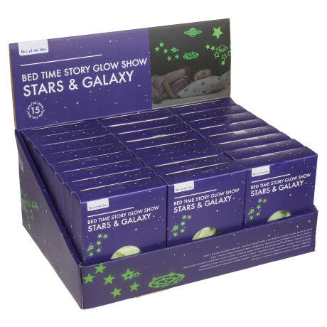 Αυτοκόλλητα Τοίχου Που Φωσφορίζουν Αστέρια Και Πλανήτες Σετ 15Τμχ Σε 3 Σχέδια