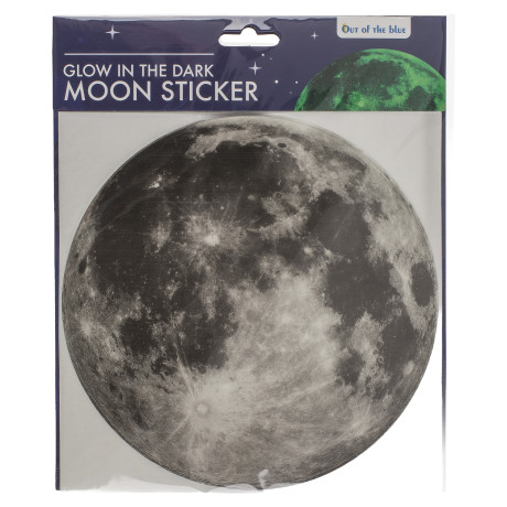 Αυτοκόλλητο Τοίχου Που Φωσφορίζει Σελήνη 19.3cm