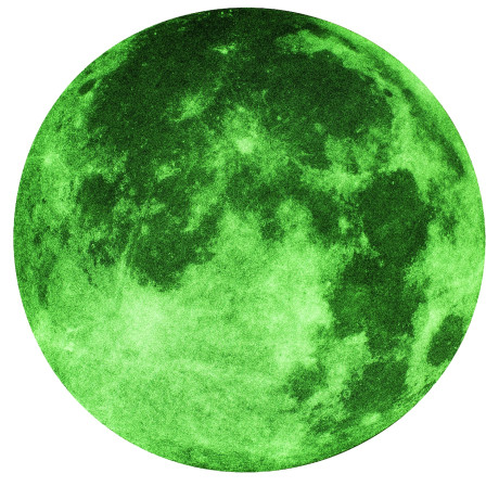 Αυτοκόλλητο Τοίχου Που Φωσφορίζει Σελήνη 19.3cm