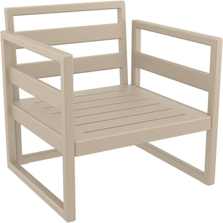 MYKONOS ΠΟΛΥΘΡΟΝΑ TAUPE ΧΩΡΙΣ ΜΑΞ. 73X72X75εκ. ΠΟΛ/ΝΙΟΥ