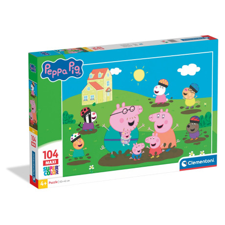 Clementoni Παιδικό Παζλ Maxi Supercolor Peppa Pig 104 τμχ