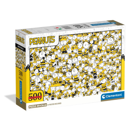 Clementoni Παζλ High Quality Collection Peanuts 500 τμχ - Compact Box