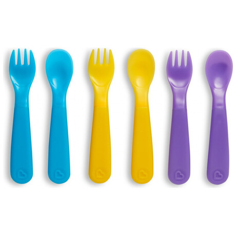 Munchkin Color Change Forks & Spoons Σετ Μαχαιροπίρουνα 6Τμχ 12m+ 12536