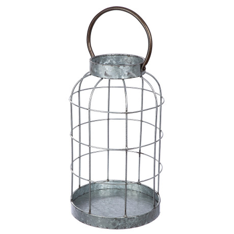 Φανάρι ArteLibre Γκρι Μέταλλο 42cm