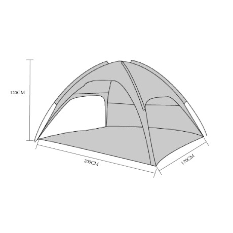 Σκηνή ArteLibre Μπλε 180D Polyester 2x1.5m