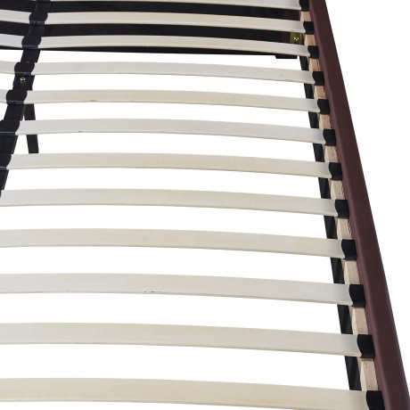 Κρεβάτι ArteLibre ARABIS Καφέ PU 220x160.5x120cm (Στρώμα 150x200cm)