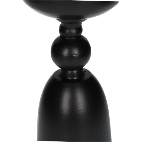 Κηροπήγιο ArteLibre Μαύρο Αλουμίνιο 12x12x26cm