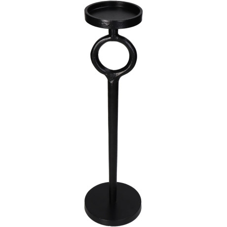 Κηροπήγιο ArteLibre Μαύρο Αλουμίνιο 11.5x11.5x40.5cm