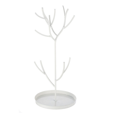 Μπιζουτιέρα Δέντρο ArteLibre Λευκό Μέταλλο 17x14x27cm
