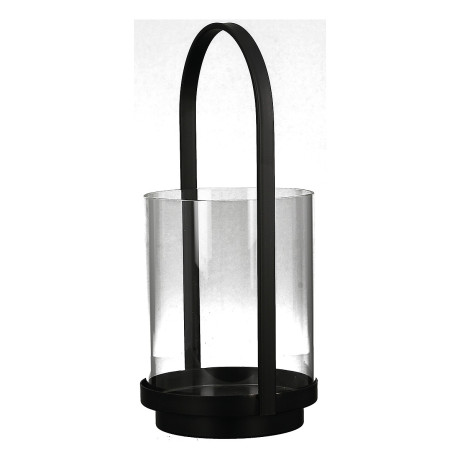 Φανάρι ArteLibre Μαύρο Μέταλλο/Γυαλί 15.5x16x36cm