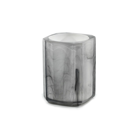 Ποτηροθήκη Γκρι Με Υφή Μαρμάρου Πλαστικό 7.3x10.3cm