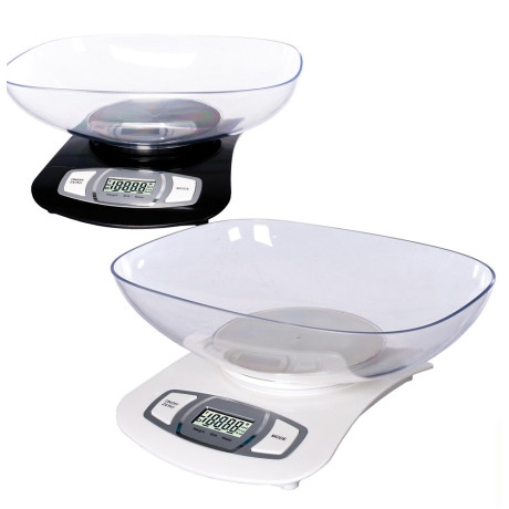 Ζυγαριά Κουζίνας Ψηφιακή Μέγιστο Βάρος 5kg Πλαστικό Σε 2 Χρώματα