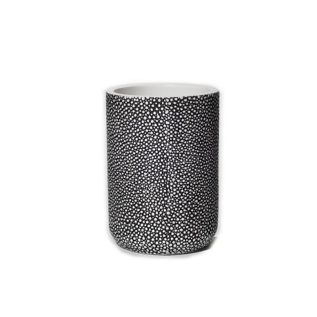 Ποτηροθήκη Λευκό/Μαύρο Polyresin