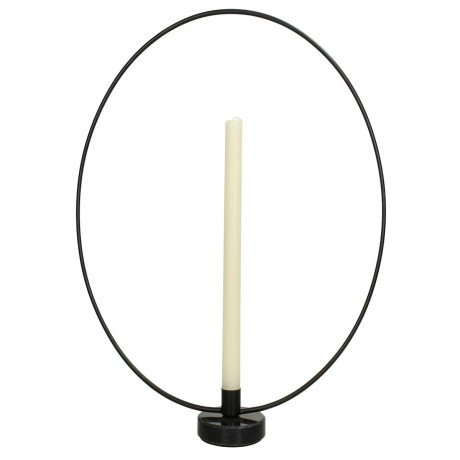 Κηροπήγιο ArteLibre Μαύρο Μέταλλο 38x8x40cm