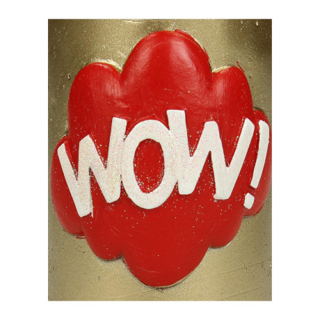 Κερί ArteLibre 'Wow!' Χρυσό 7.5x7.5x10cm