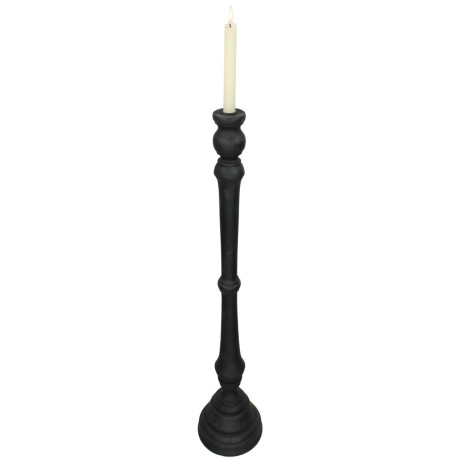Κηροπήγιο ArteLibre Μαύρο Polyresin 15x15x55cm