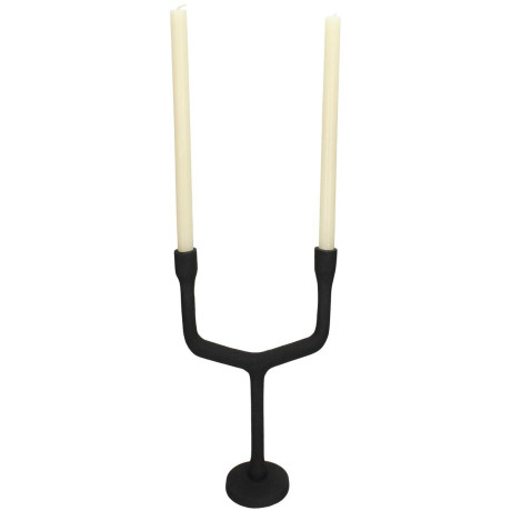 Κηροπήγιο ArteLibre Μαύρο Αλουμίνιο 23.5x10x28.5cm