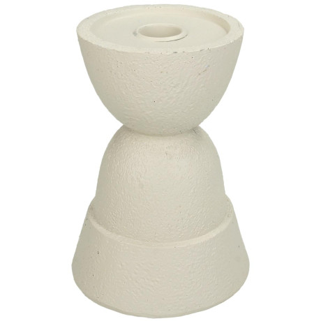 Κηροπήγιο ArteLibre Στολίδι Ιβουάρ Polyresin 11x11x15cm