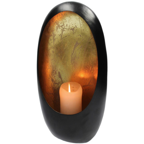 Κηροπήγιο ArteLibre Μαύρο Μέταλλο 22x10x30cm