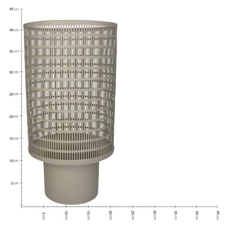 Φανάρι ArteLibre Ιβουάρ Μέταλλο 24x24x42.5cm Σετ 3Τμχ