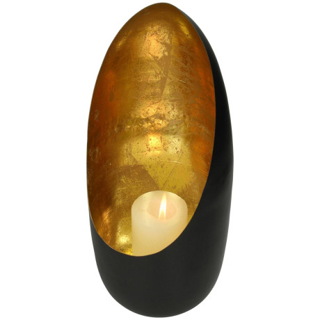 Κηροπήγιο ArteLibre Μαύρο Μέταλλο 17x17x27cm