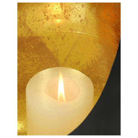 Κηροπήγιο ArteLibre Μαύρο Μέταλλο 17x17x27cm