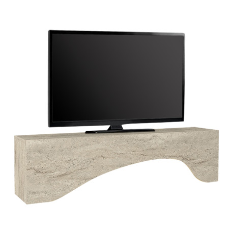 Έπιπλο Τηλεόρασης Mara Megapap με led Χρώμα Travertine 150x31,4x40εκ.