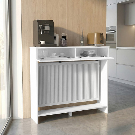 Κονσόλα - Κάλυμμα Καλοριφέρ Opelya Megapap Χρώμα Λευκό 110x31,4x100εκ.