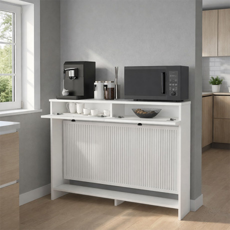 Κονσόλα - Κάλυμμα Καλοριφέρ Opelya Megapap Χρώμα Λευκό 130x31,4x100εκ.