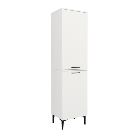 Ντουλάπι με Καλάθι Απλύτων Singa Megapap Χρώμα Λευκό 45x40x180εκ.