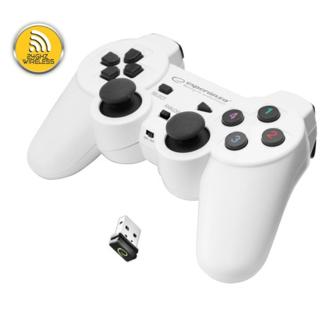 Esperanza 2.4ghz Wireless Vibration Gamepad Pc/ps (Egg108w) (Espegg108w)