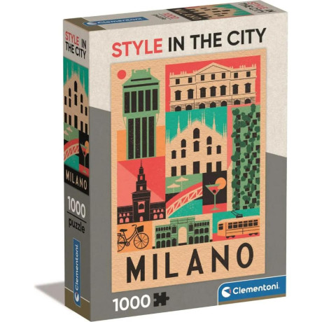 Clementoni Puzzle Style in the City Collection - Milan 1000pcs (39842) (Cle39842)