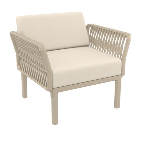 PORTOFINO LOUNGE ΠΟΛΥΘΡΟΝΑ TAUPE/ΜΑΞ. BEIGE(Σ2)ΠΟΛ/ΝΙΟΥ 90X80Χ69εκ.