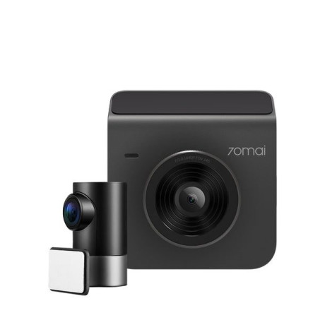 70mai A400-1 Dash cam Grey w. Screen set w. Rearview cam Rc09 - 1440p, 145fov, 500mah car Camera