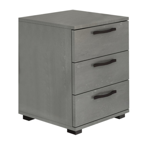 Κομοδίνο - Συρταριέρα Γραφείου Roco Megapap Χρώμα Γκρι Σκυροδέματος 40x39x57εκ.