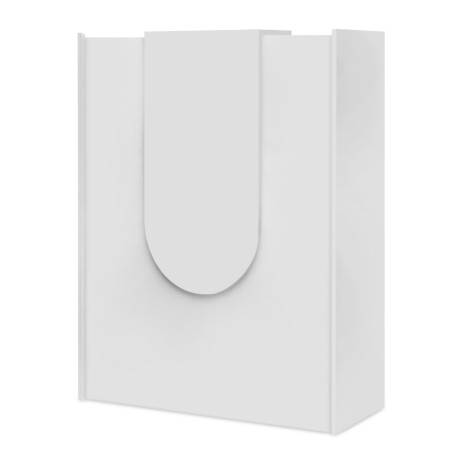 Γραφείο Υποδοχής - Reception Mezzo Megapap Χρώμα Λευκό 90x40x110εκ.