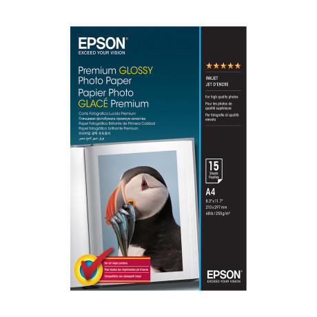 Premium Photo Paper Epson Glossy ″best″ a4 15shts