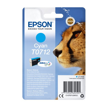 Ink Epson T0712 C13t07124020 Ultra Cyan - 5,5ml