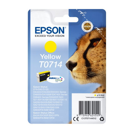 Ink Epson T0714 C13t07144020 Ultra Yellow - 5,5ml