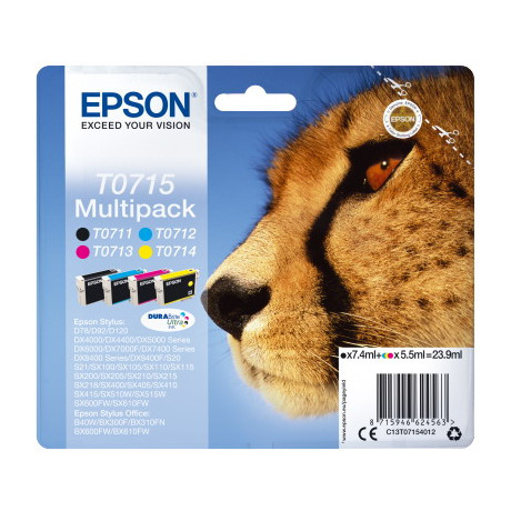 Ink Epson T0715 C13t07154020 Multipack 4 Colours