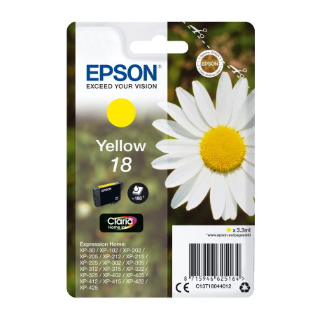 Ink Epson T180440 Yellow With Pigment ink