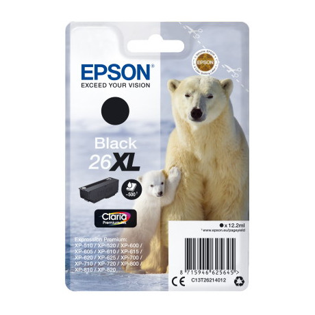 Ink Epson T262140 xl Black With Pigment ink