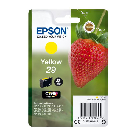 Ink Epson 29 C13t29844010 Claria Home  Yellow - 3.2ml